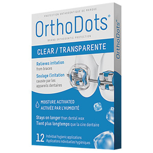 OrthoDots CLEAR Orthodontic Protection - 12ct